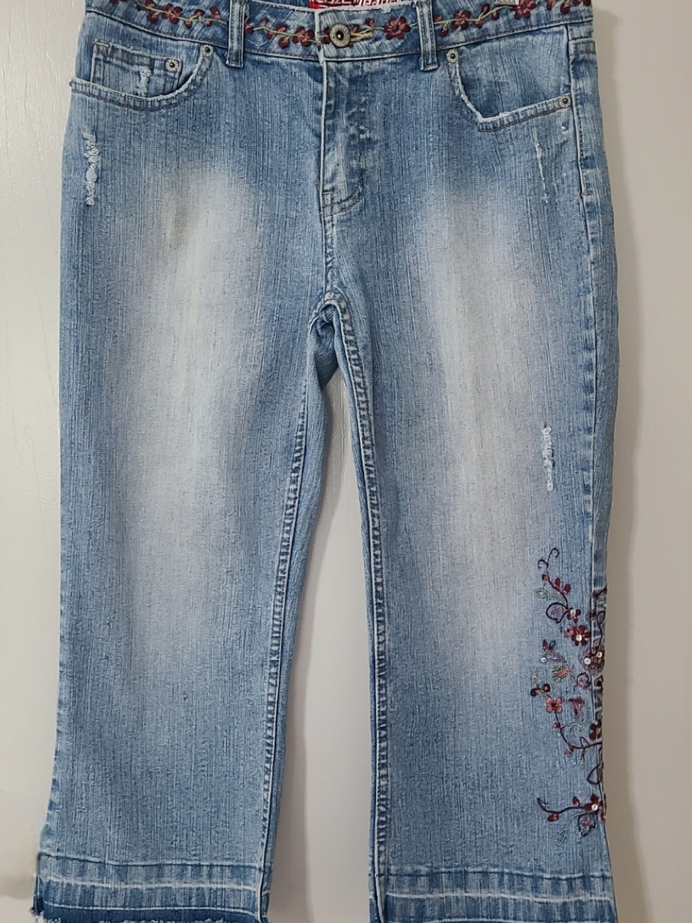 Lazer Jeans Light Blue Embroidered Women's Jeans